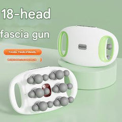 Massage gun shown in relaxing environment