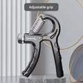 User demonstrating Electronic Grip Strengthener