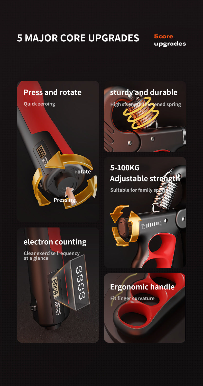 Front view of Electronic Grip Strengthener