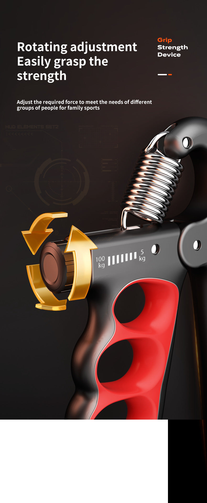 Electronic Grip Strengthener in use during workout