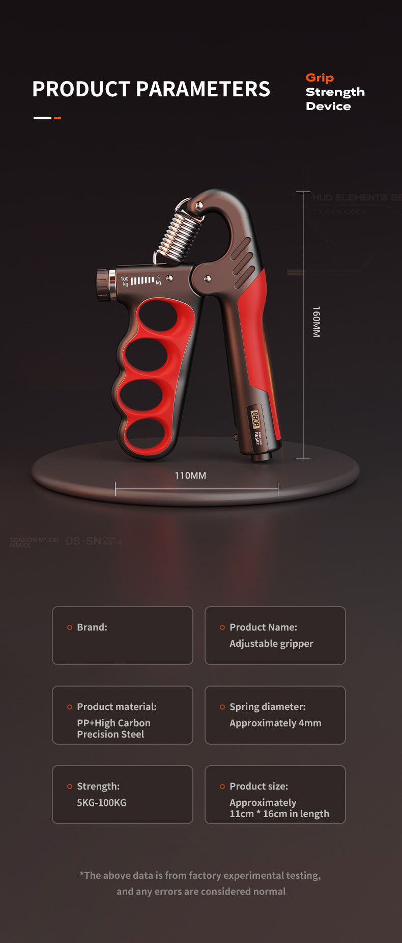 Close-up view of Electronic Grip Strengthener