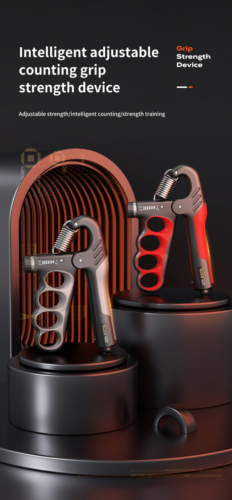 Portable design of Electronic Grip Strengthener