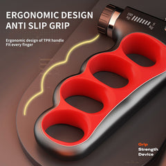 User demonstrating Electronic Grip Strengthener