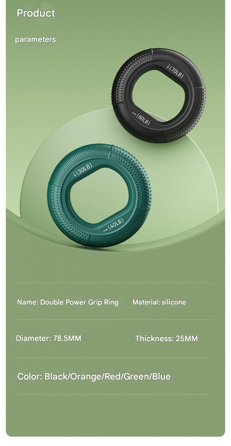 Silicone grip strengthener on gym equipment