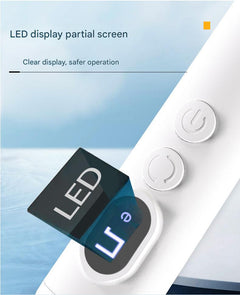 Electric nail file machine in use