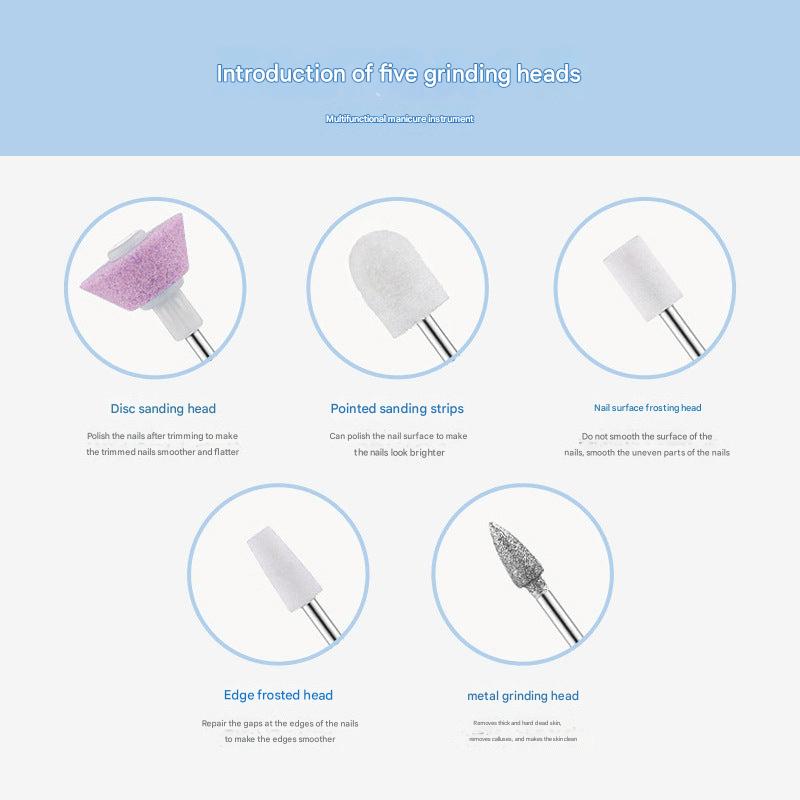 Compact and portable nail care electric machine