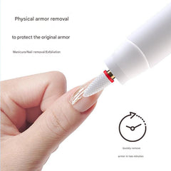 Close up of nail file attachment for grooming