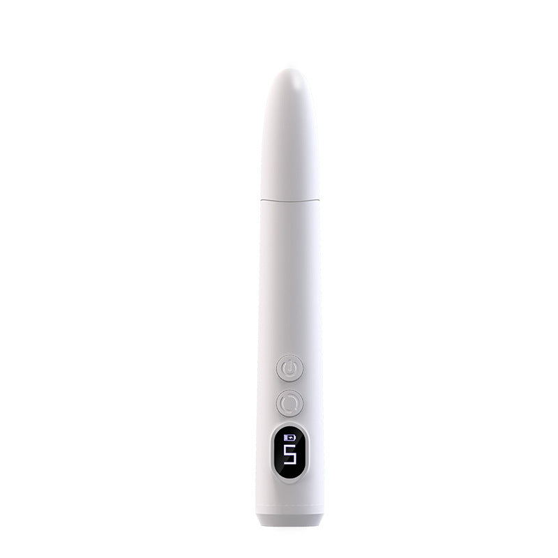 Electric nail file machine in use
