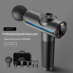 Massage gun showcasing charging method