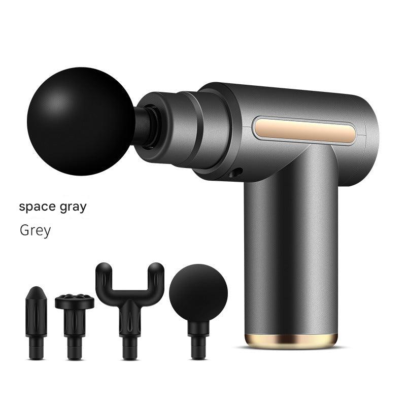 Different attachments of the massage gun