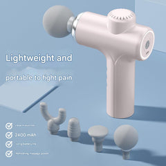 Various colour options of the massage gun