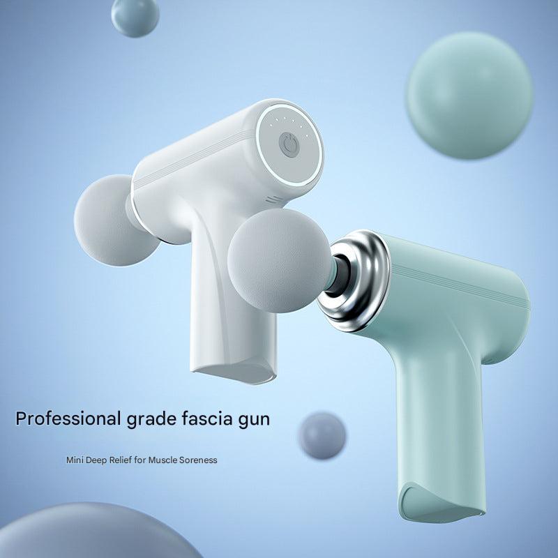 Different attachments of the massage gun