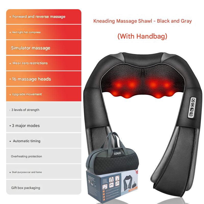 electric neck massager with heat feature image 2