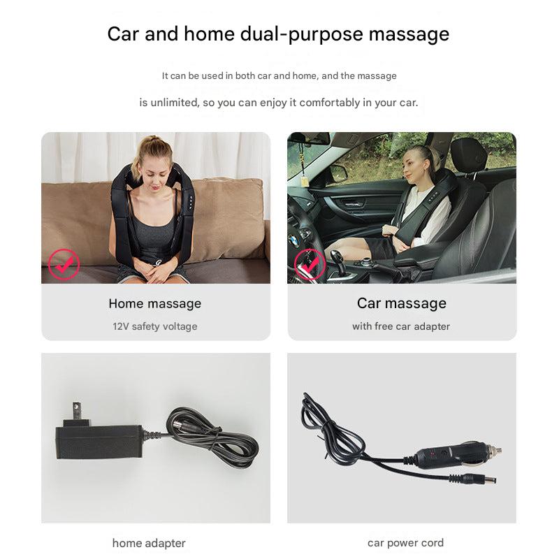user adjusting settings on neck massager image 4