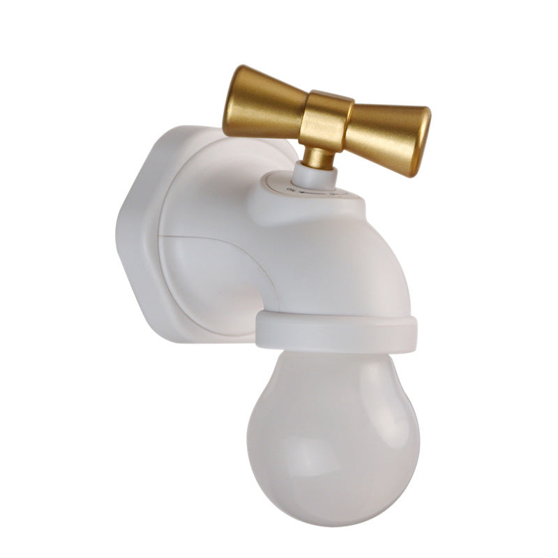 Faucet night light with modern design