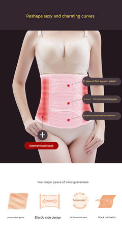 Cotton Belly Wrap in Pink Colour Option