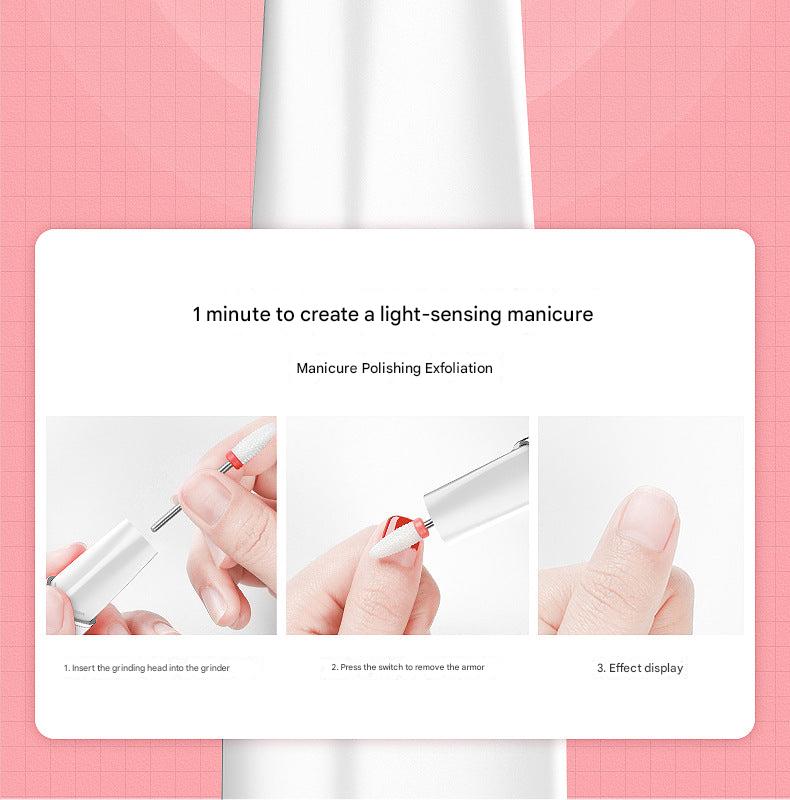 Nail grinder design showcasing compact size