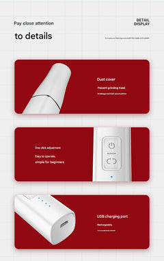 Portable electric nail care tool for easy use