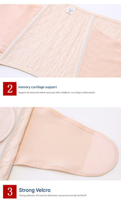 Postpartum support wrap in pastel pink colour