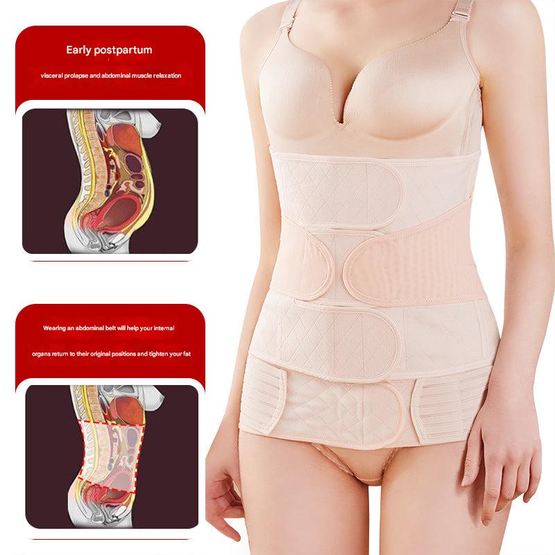Postpartum support wrap in pastel pink colour