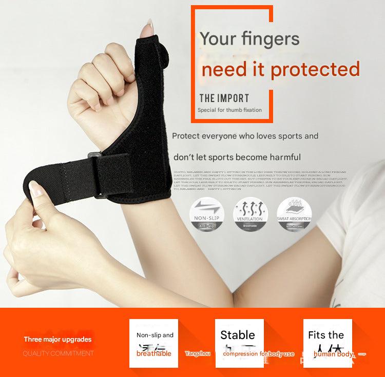 Different colour options of thumb brace