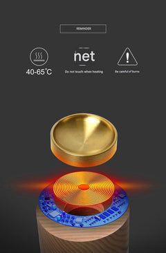 Wood Finish LED Night Light with Touch Control - Image 2