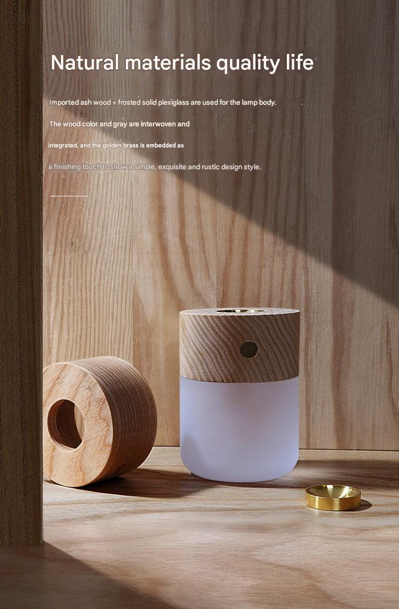 Stylish Touch Control Wood Finish Night Light - Image 9