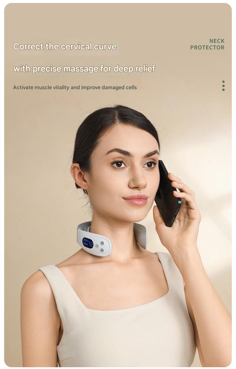 neck massager from the front view