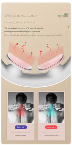 neck massager with comforting padding