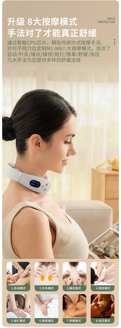 neck massager on charging dock
