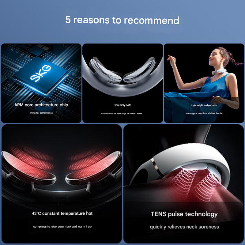 neck massager in use by a customer