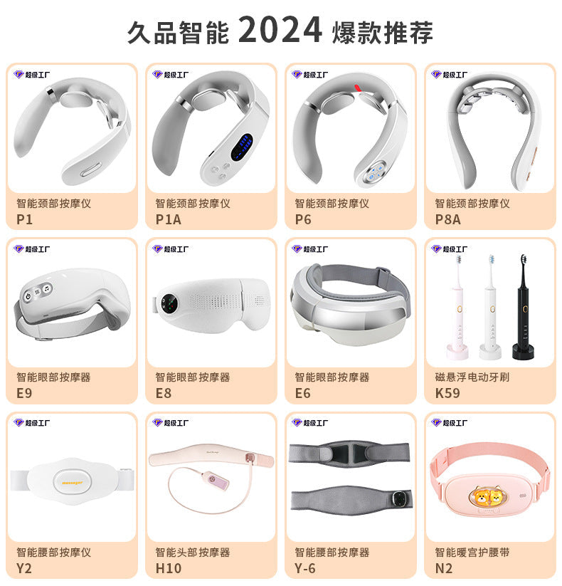 neck massager on charging dock
