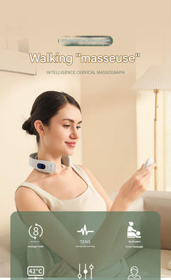 back view of the neck massager