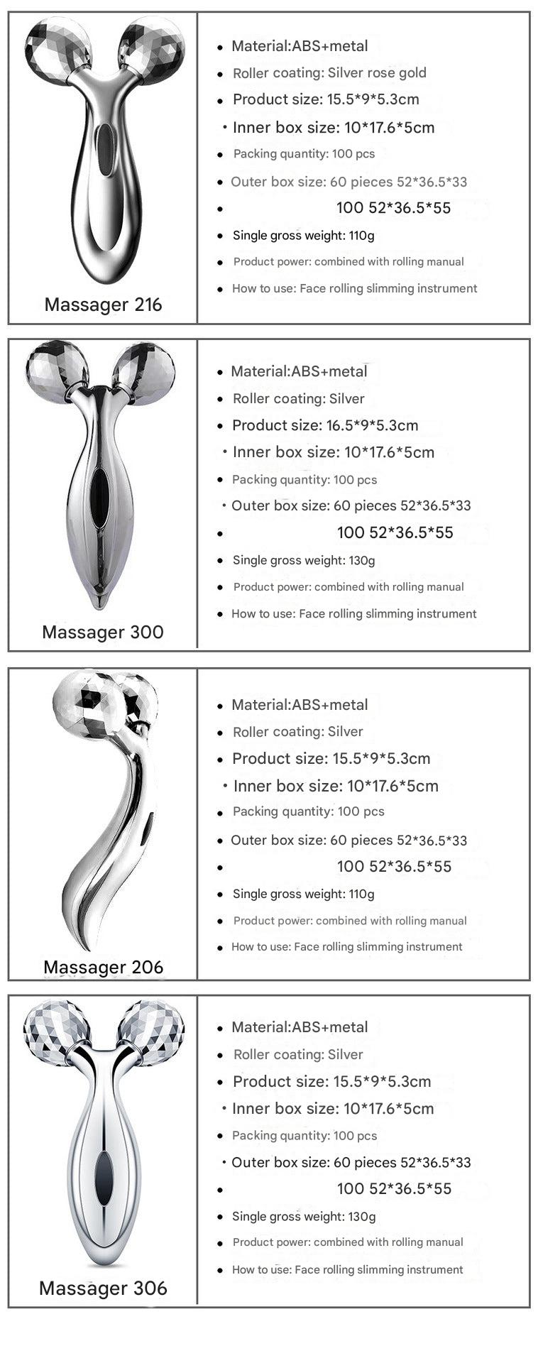 Portable non-electric facial massager