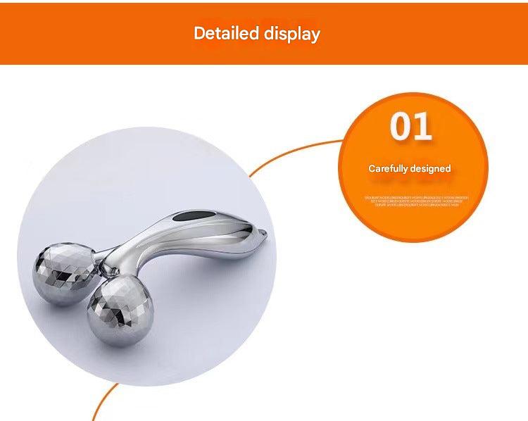 User demonstrating the 3D V-Face Roller