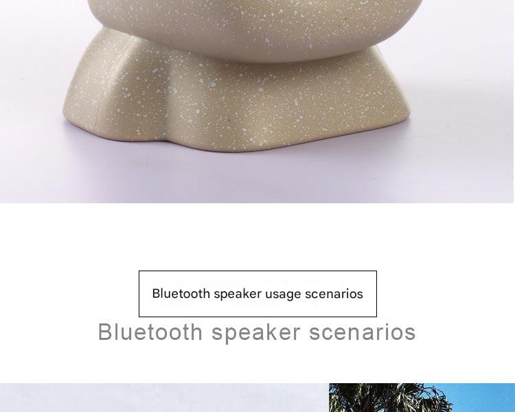 Easter Island Moai Bluetooth speaker charging port