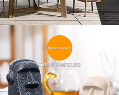 Easter Island Moai Bluetooth speaker powered on