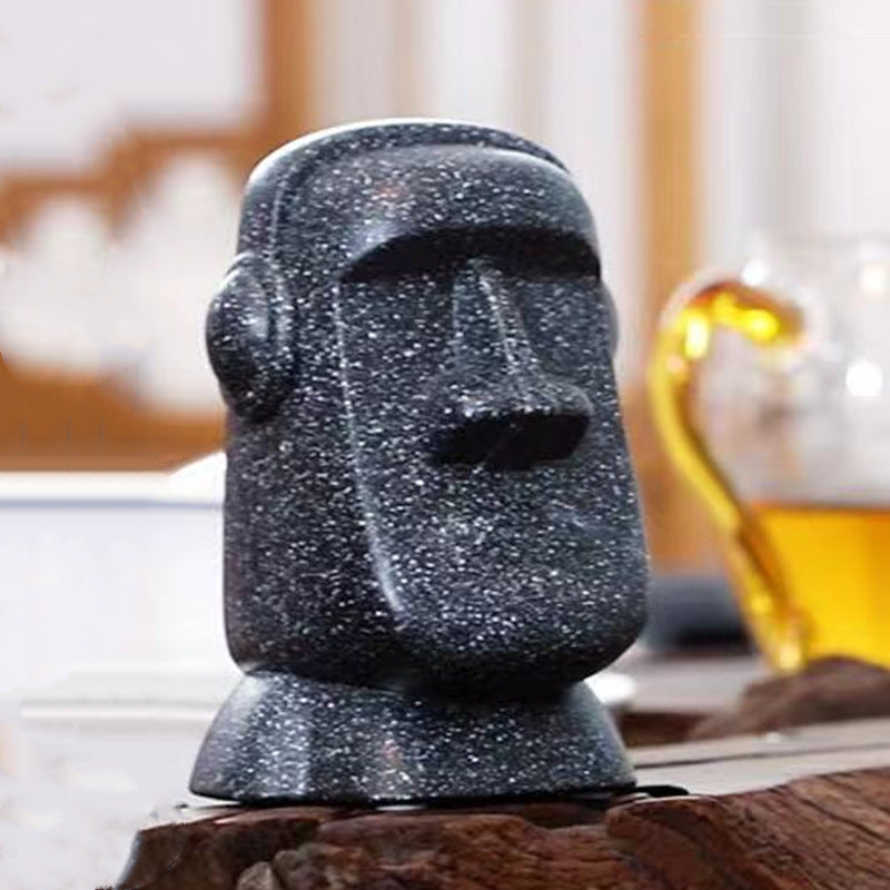 Easter Island Moai Bluetooth speaker side view