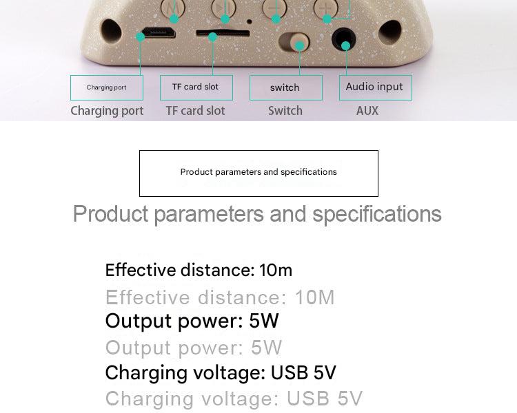 Easter Island Moai Bluetooth speaker top view