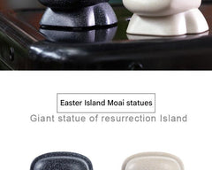Easter Island Moai Bluetooth speaker in use