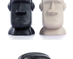 Easter Island Moai Bluetooth speaker set up