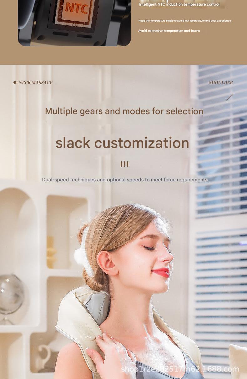 Massager showing clean wipe method
