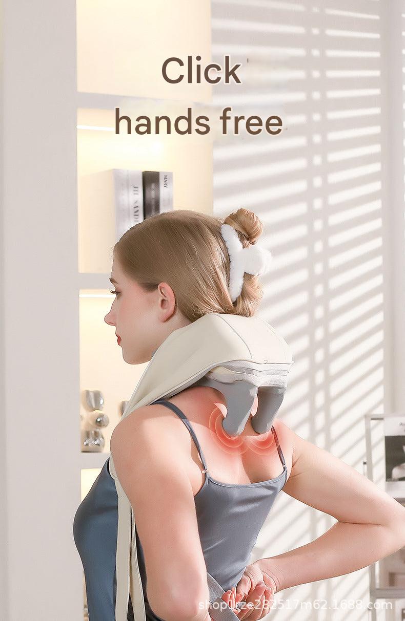 Multiple angles of neck massager device