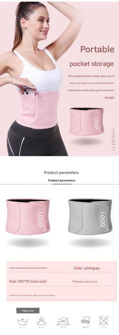 Adjustable fitness waist trainer on display