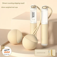 Close-up of Smart Weighted Jump Rope features