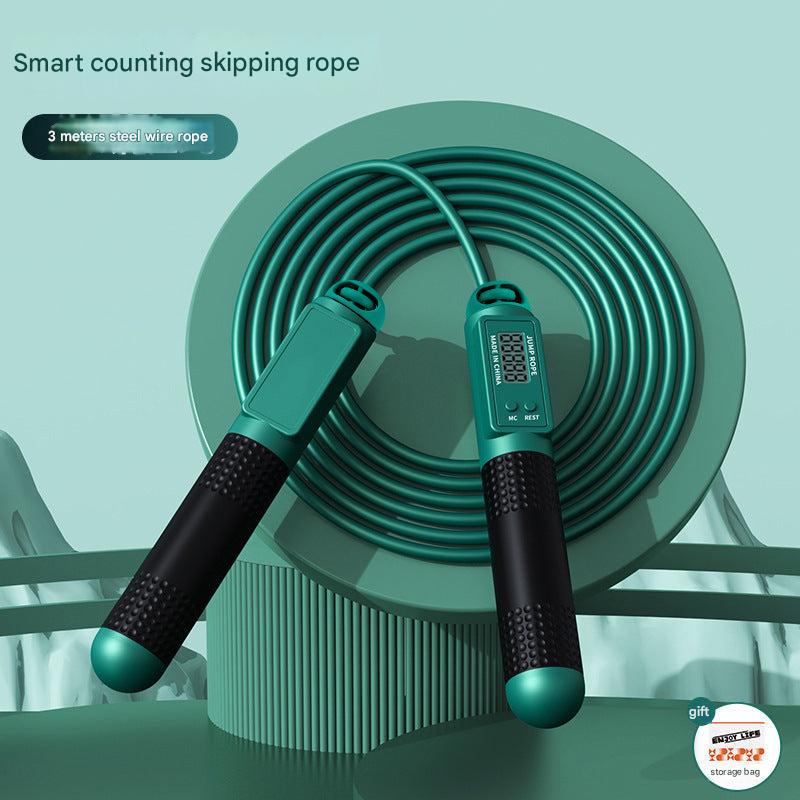 Smart Weighted Jump Rope in action during workout