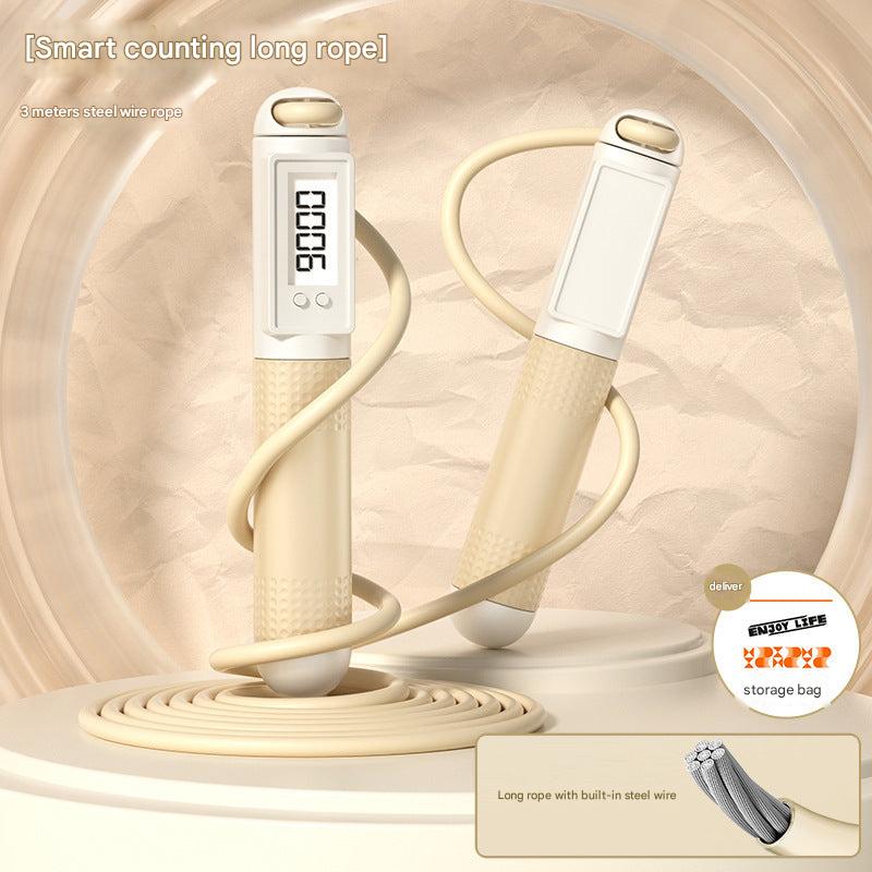 User enjoying Smart Weighted Jump Rope workout