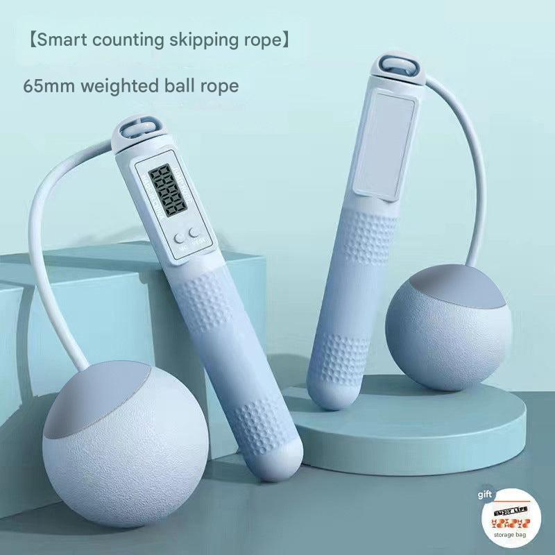 User enjoying Smart Weighted Jump Rope workout