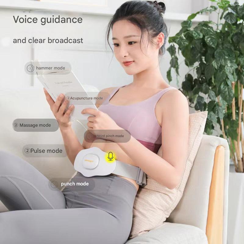 USB powered heated massage belt for back pain relief