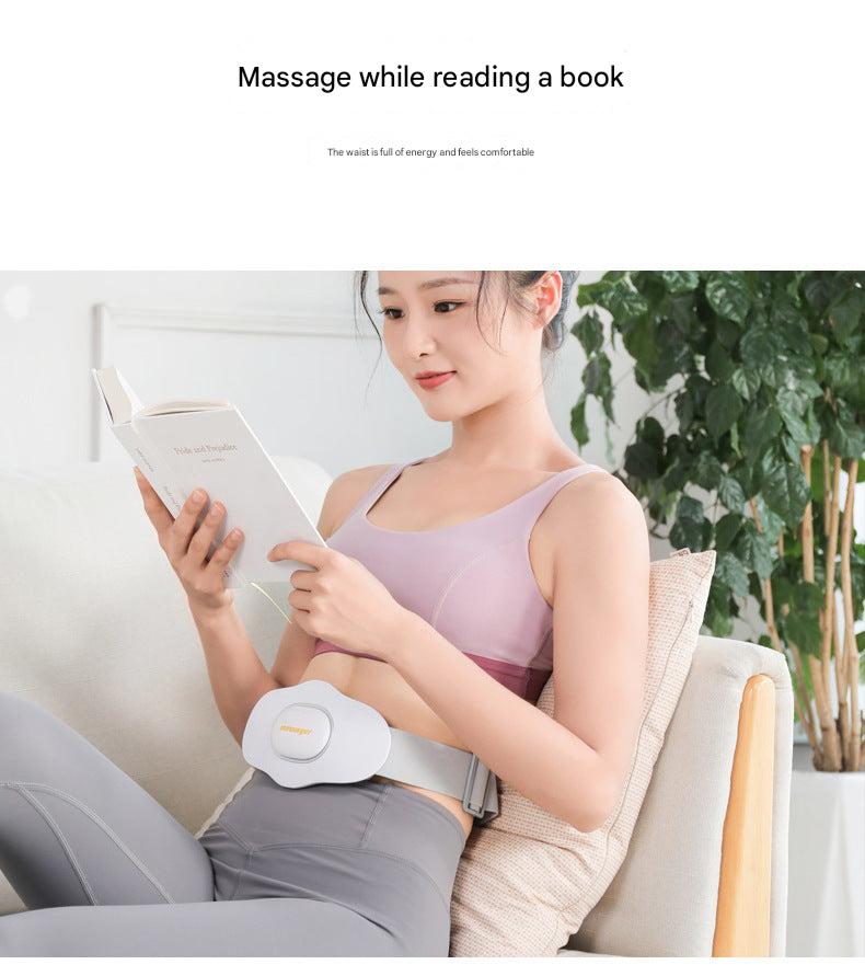 Close-up of heated massage belt switch